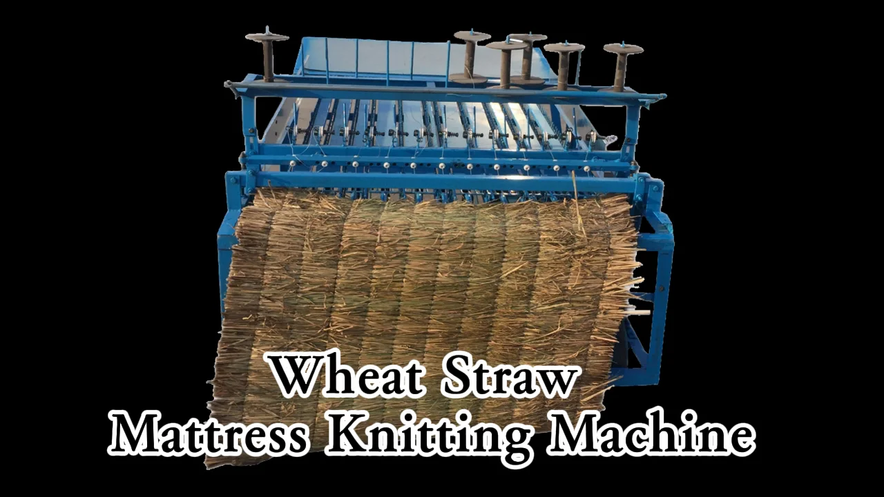 High Speed Bamboo Mat Weaving Machine Reed Mat Knitting Machine Rice