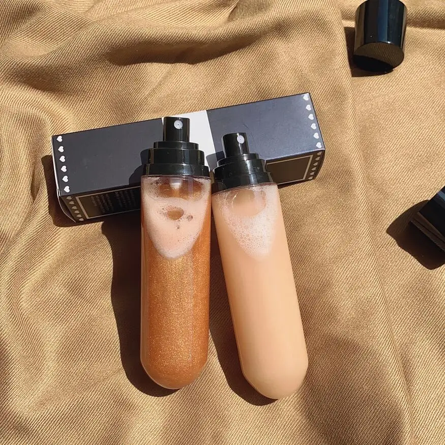 Набор для профессионального макияжа блестящий стойкий спрей Осветляющий Увлажняющий жидкий Хайлайтер с фирменной этикеткой без логотипа