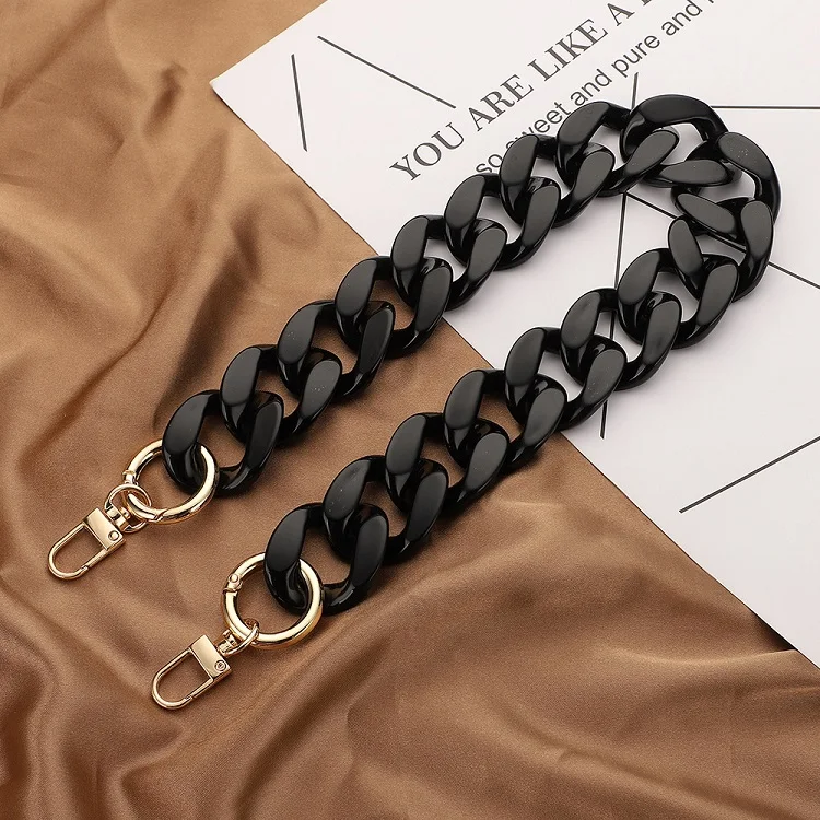 YN Wide Chain with Carabiner for the Mobile Phone Case Bag Chain Strap Acrylic Purse Chain Bag Handle Bag Strap Replacement