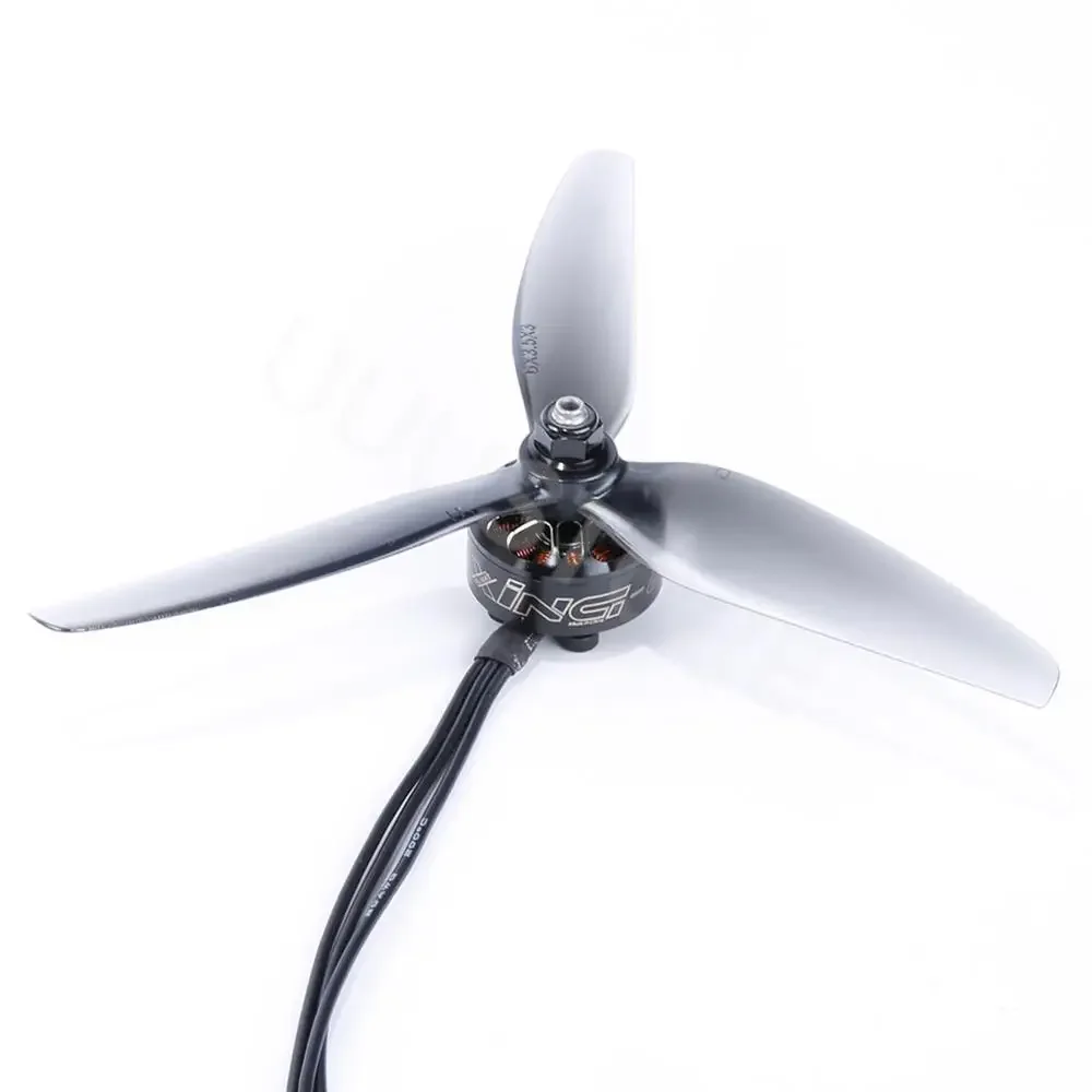 HQ PROP 7.5x4x3 DURABLE TRI-BLADE LIGHT GREY CW CCW POLY CARBONATE PROPELLER details