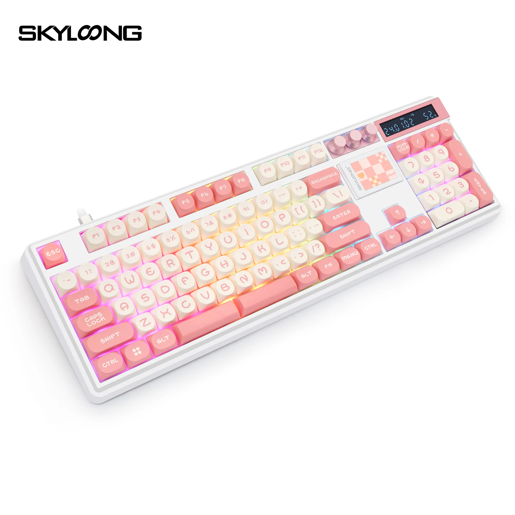 Skyloong GK104 Pro 2 Screen Wireless Mechanical Gaming Keyboard