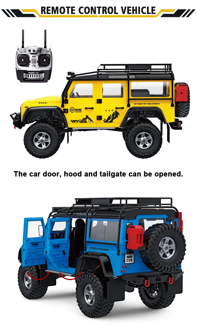 Acoustooptic Rc Cars Model Hgp411 Pro 2.4ghz 4x4 Rc Crawler 110