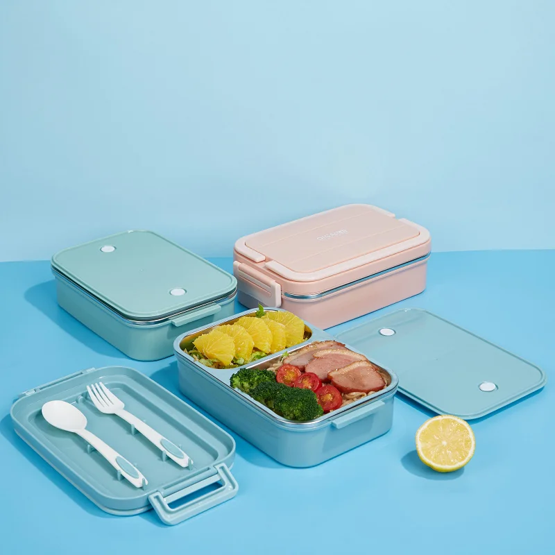 304 Stainless Steel Food Grade Lunch Box Fashion Colorful Lunch Box Insulated Thermal Lunch Box