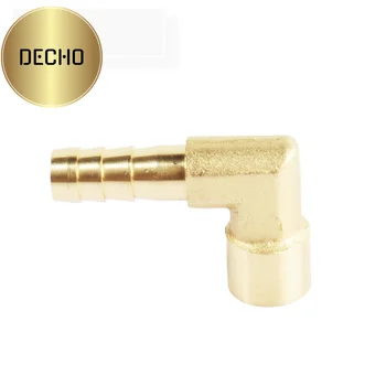 Hose barb fittings 90 degree connector DN6 pagoda 8 mm female thread 1/8"    support customization copper brass elbow