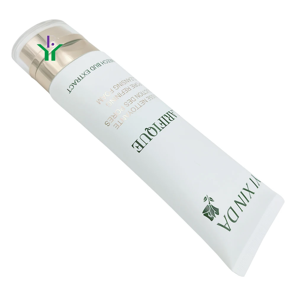Custom Capacity 5ML 20ML 59ML 100ML 200ML 100g 400g Chrome Plated Frosted Plastic Cosmetic Tube