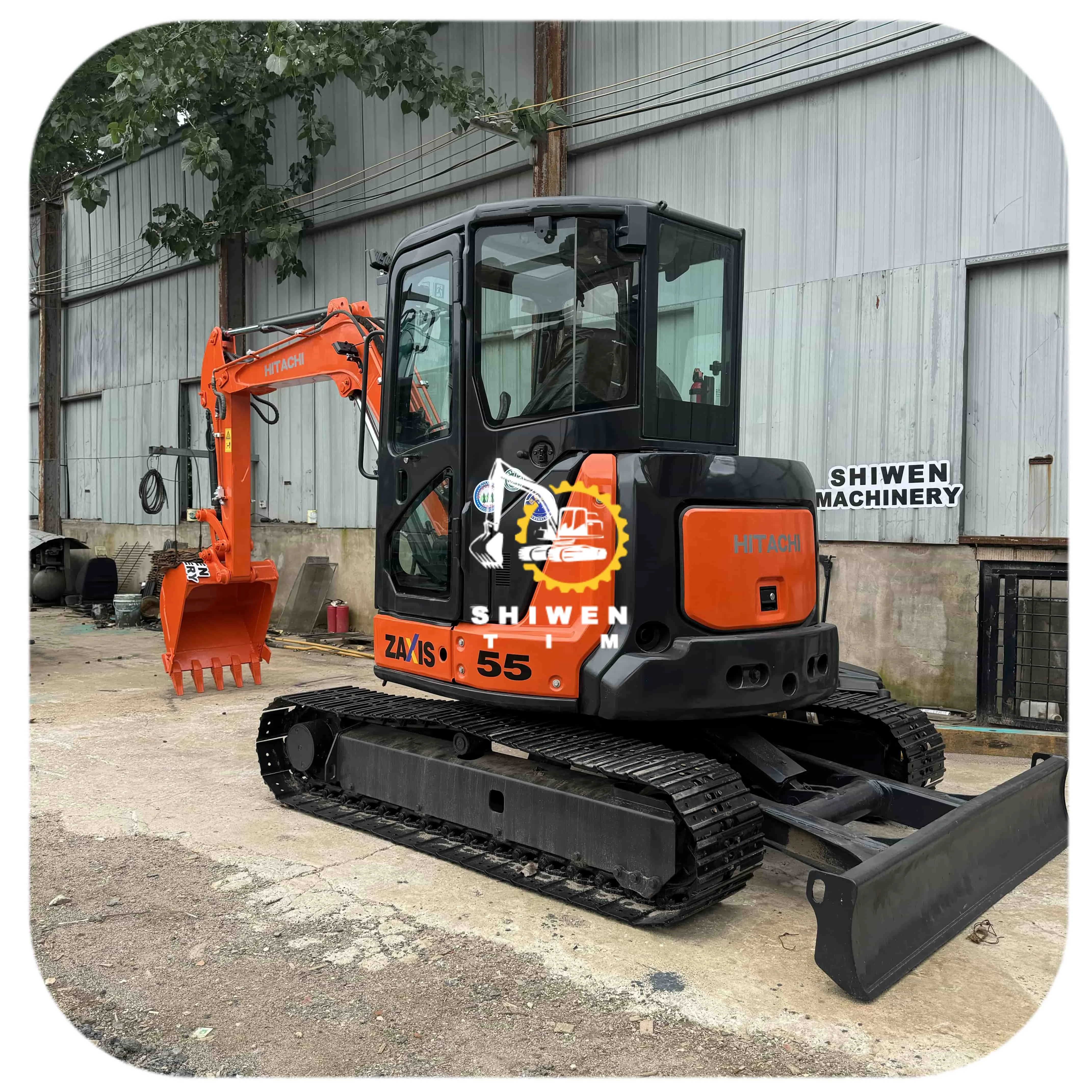 55様 Orijinal Hitachi ZX55 Kullanılmış Mini Ekskavatör 5.5 Ton İkinci