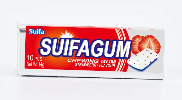 High Quality 10 Pieces/pack Customized Sugarfree Bulk Xylitol Fruit Mint Chewing Gum