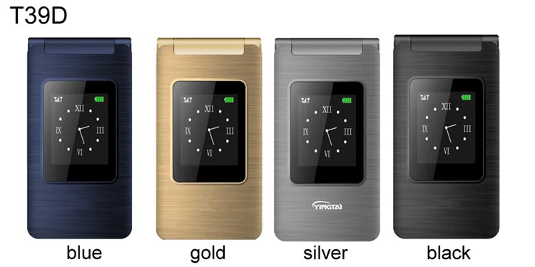 2G/4G Optional Keypad Flip Phone with 2.8 Inch Big Screen Dual SIM FM Torch Dual Screen GSM /LTE Mobile Phone
