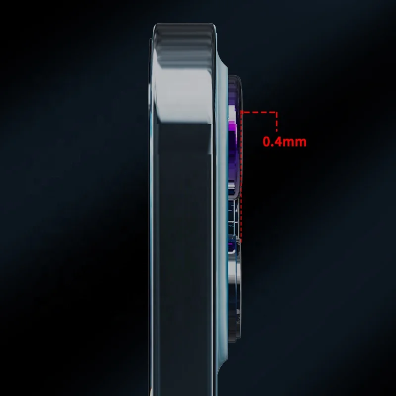 For iPhone 13 Pro Max Camera Lens Protector 3D Colorful Diamond Hardness Tempered Glass Camera Screen Protector