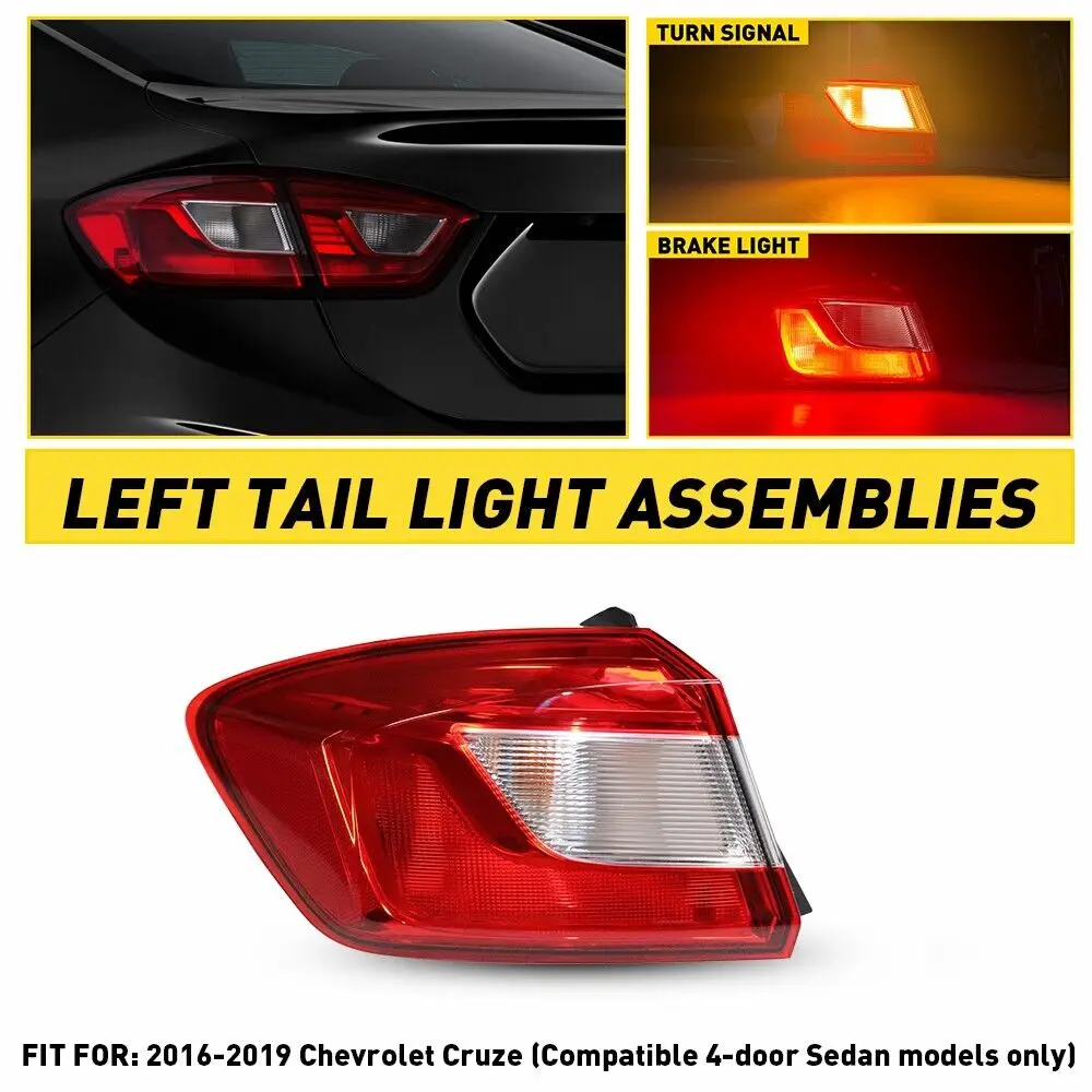 Outer Halogen Tail Lamp Rear Light for Chevrolet Cruze 2017 2018 2019 Auto Accessories Taillight Tail Light GM2805124 84078119