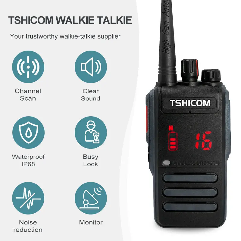 High Quality Vhf Uhf Long Range Handheld Portable Two Way Radio Walkie