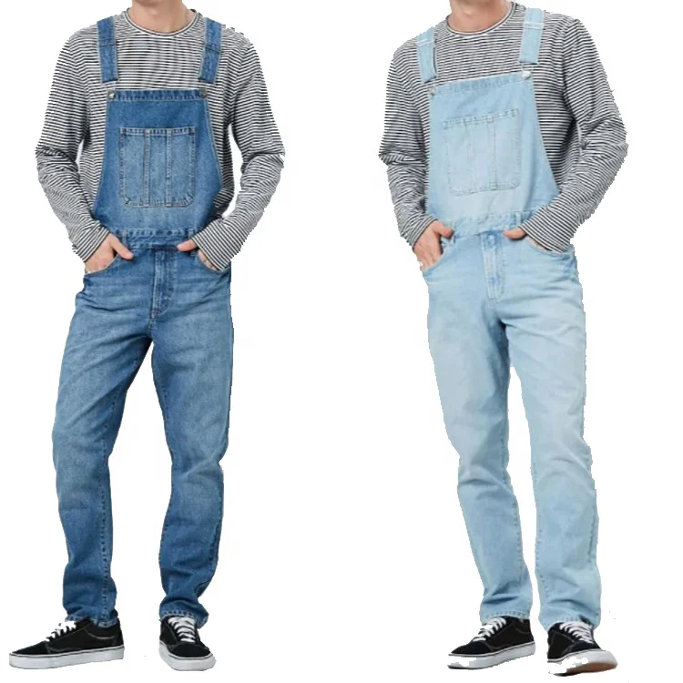 New Fashion Skinny Denim Jumpsuit Men 