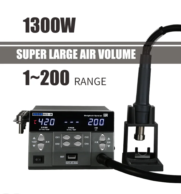 Soldering Station Machine SUGON 8620DX Bga Desoldering Soldering Machine Iron Soldering Rework Station Machine Automatic Mobile Phone Repair Machine