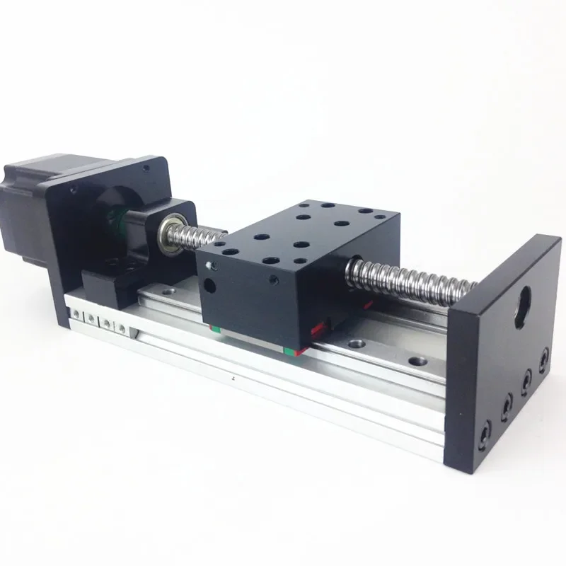 Cnc Linear Square Linear Guide Rail Ball Screw Platform 100-500mm ...