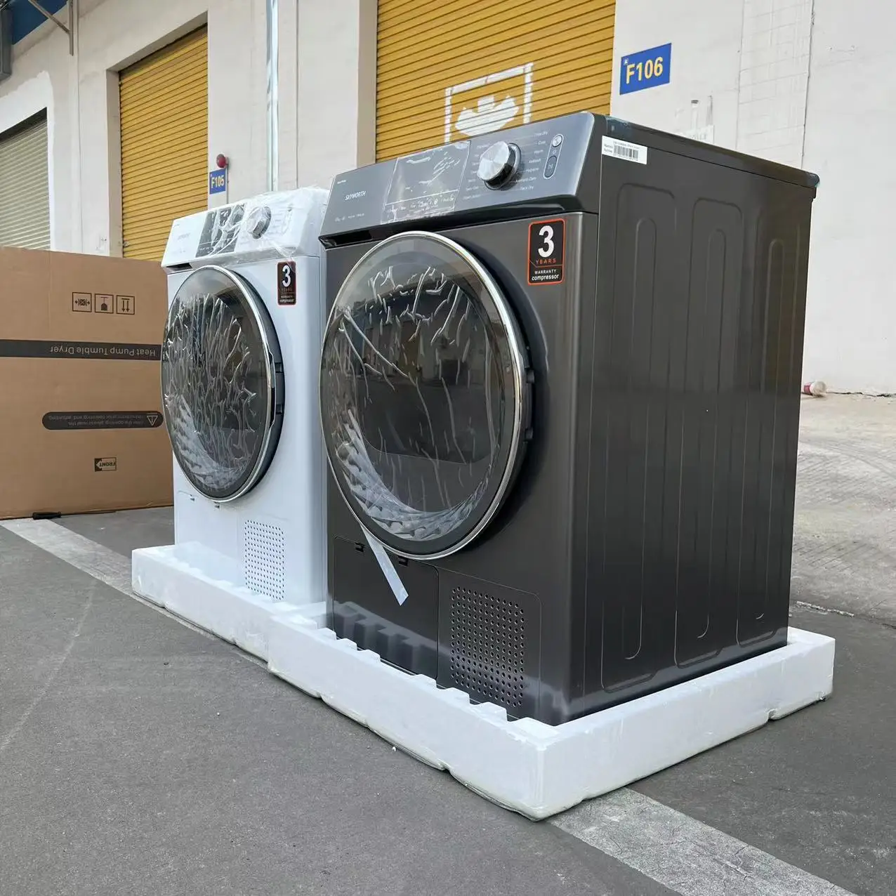 Household Clothes Dryer Machine Front Loading Tumble Dryer Heat Pump