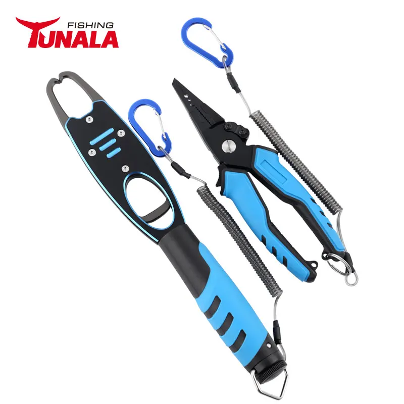 Cheap Wholesale Custom Aluminum Fishing Tools Set Multi-Functional Fishing Pliers With Lanyard And Sheath