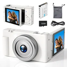 Amz Hot Sale 3" Rotation Screen ultra hd Professional Photo Picture 360 Camera Video and Audio Vlog 8k Dslr Digital Camera