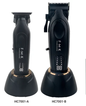 FMK New Arrival High Quality Hair Clippers  Professional Digistal Display Hair Clipper for Men DC Motor Hair Clipper Set