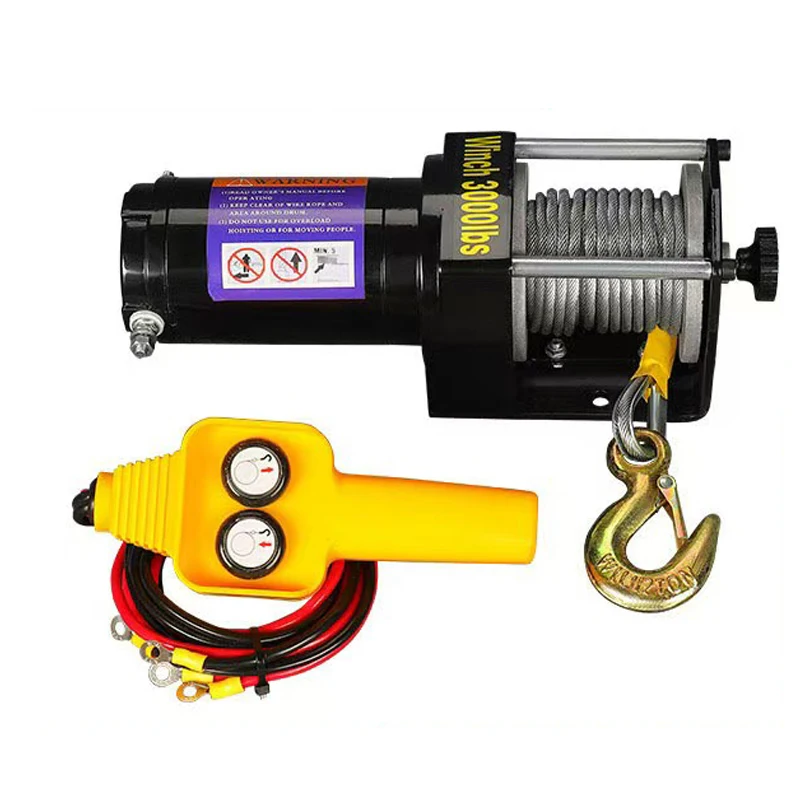 Электрическая Автоматическая Лебедка 12V 24V 2000Lbs электрическая лебедка