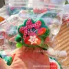 Green background-75g-christmas cat paw