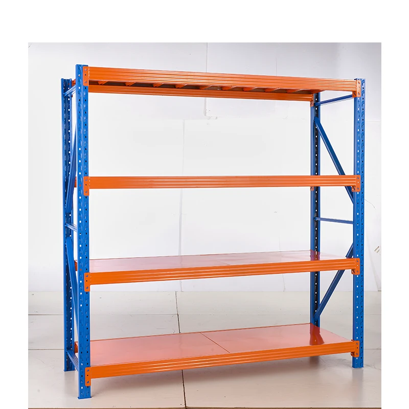 Adjustable steel shelf factory price home use light duty sheet metal storage warehouse storage rack systems