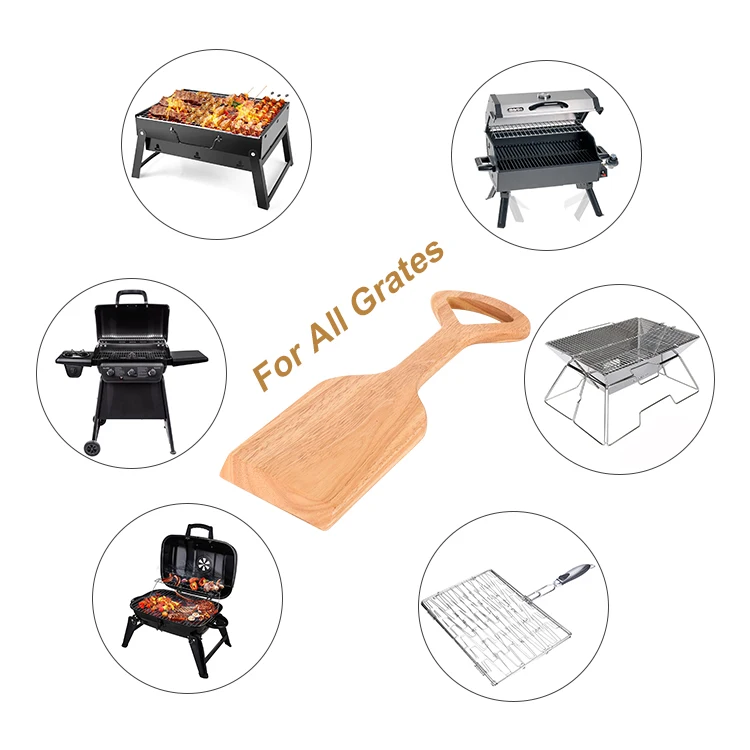 Ultimate Cleaning Bbq Tool Cedar Bbq Grill Brush Scraper Full Size