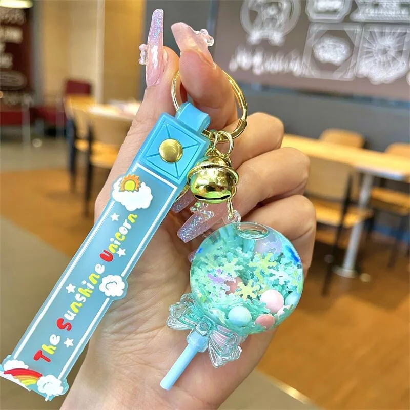 2023 Creative Keyring Lollipop Shape Acrylic Key Chain Cartoon Creative ...