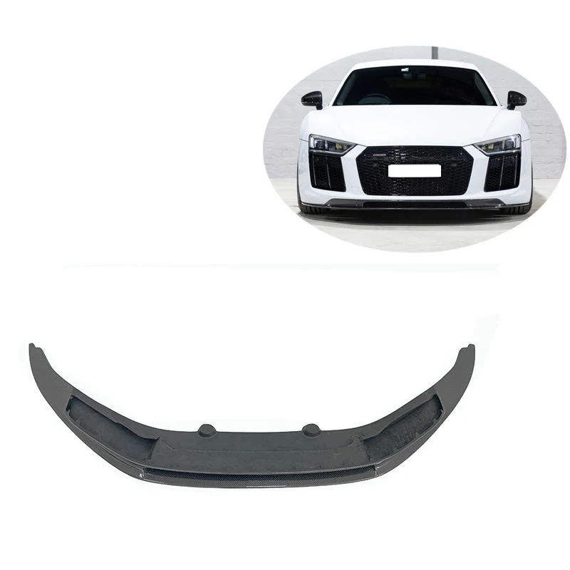 R8 VRS style  Carbon Fiber Fibre Front Bumper lip splitter Fit For Audi R8 VRS style 2017-2019