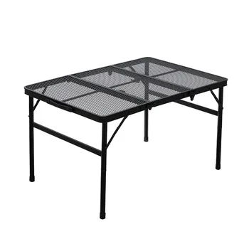 Aluminum alloy mesh folding table outdoor por camping and chair extended picnic