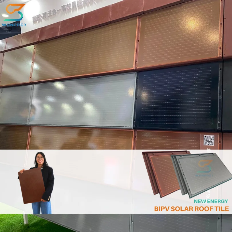 High Loading Integrated Solar Roofing Tile Excellent Thermal Insulation Solar Panel System Double Glass Bipv Solar Panel