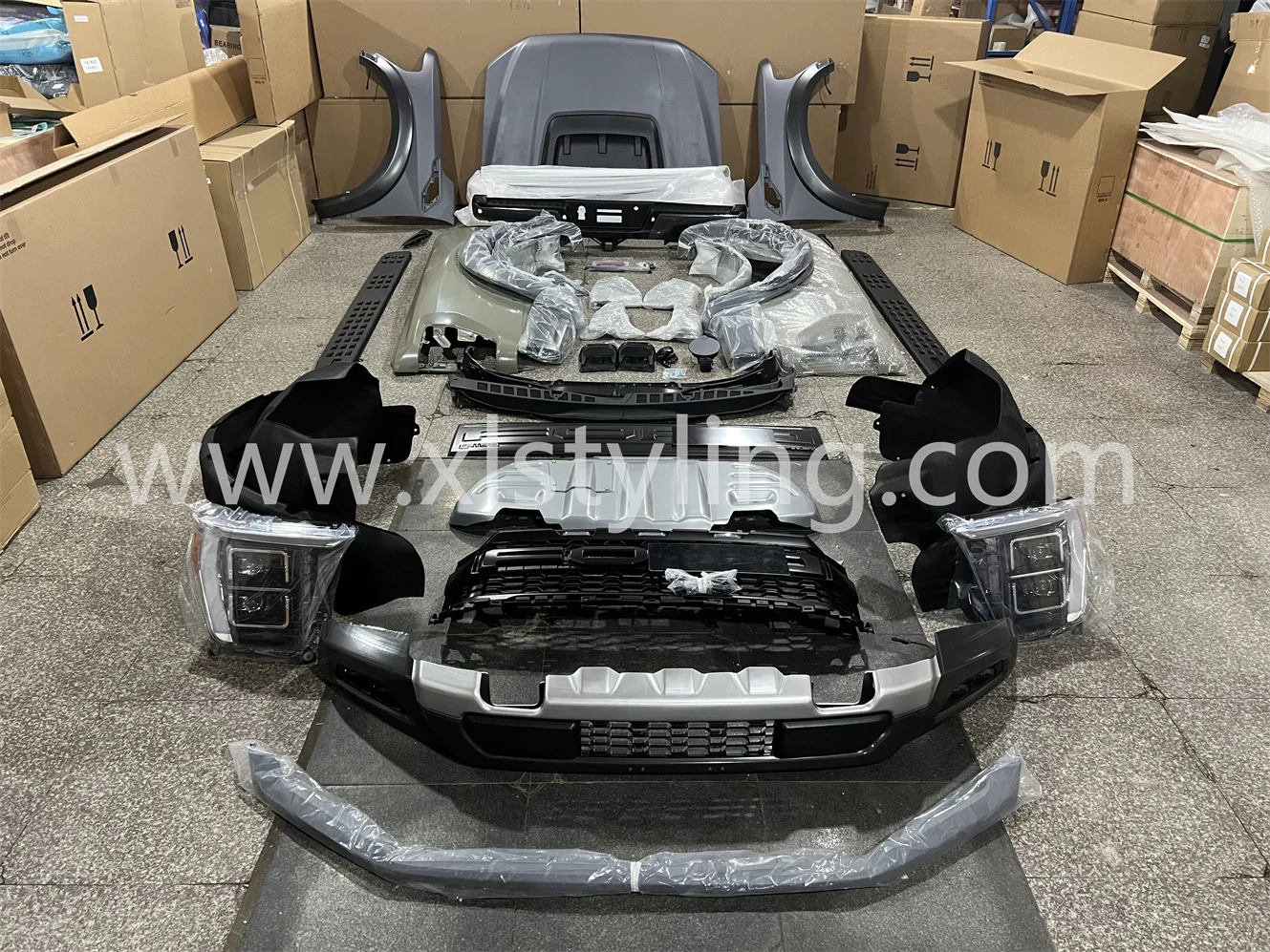 Car Conversion Facelift Raptor Bodykit Bumper Grills Fender Flares For Ford 20182021 F150