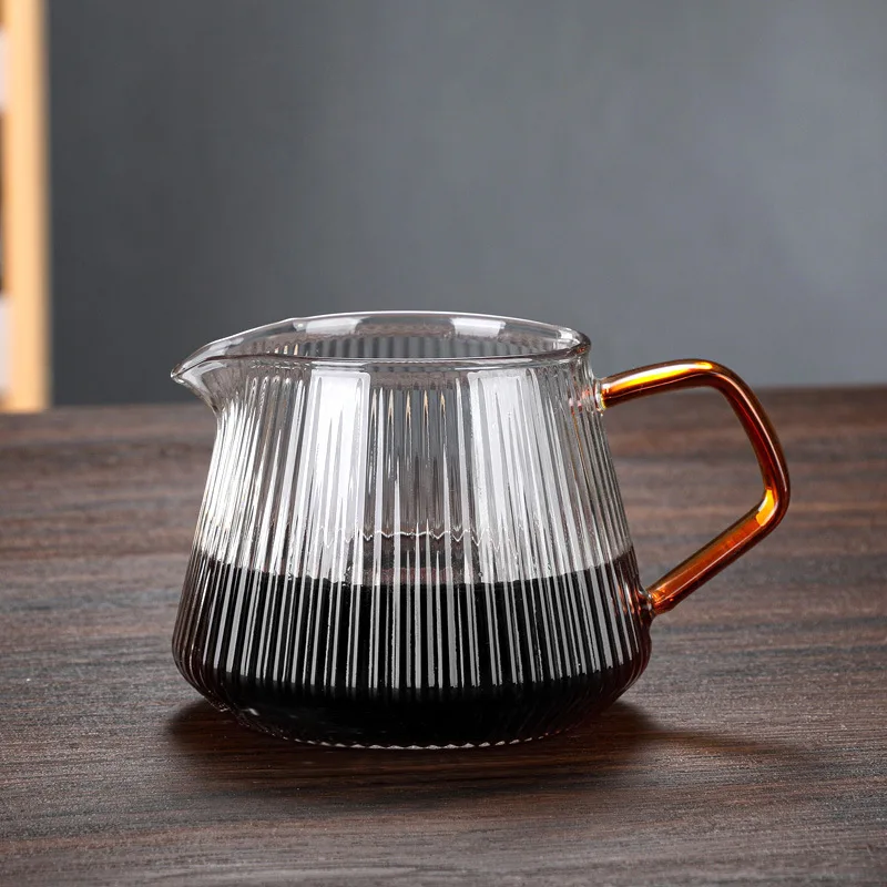 400ml 600ml Glass Coffee Server Wholesale Glass Coffee Carafe Glass Coffee Sharing Pot