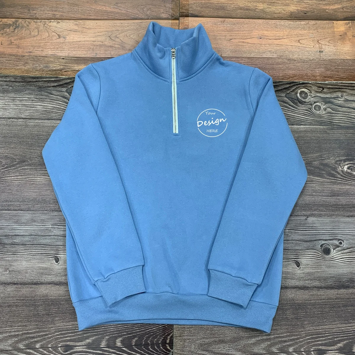 JL1127B Top Quality Blank Oversized Hoodies Rhinestones Mens 1/4 Zip up Hoodies Quarter Zip Pullover Golf Sweatshirts for Men