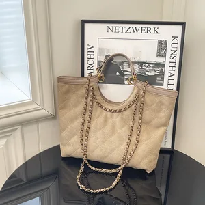 Large Capacity Women's Tote Bag Chain Handbag for Women Luxury Designer Brand Bag Shoulder Bag Oversize