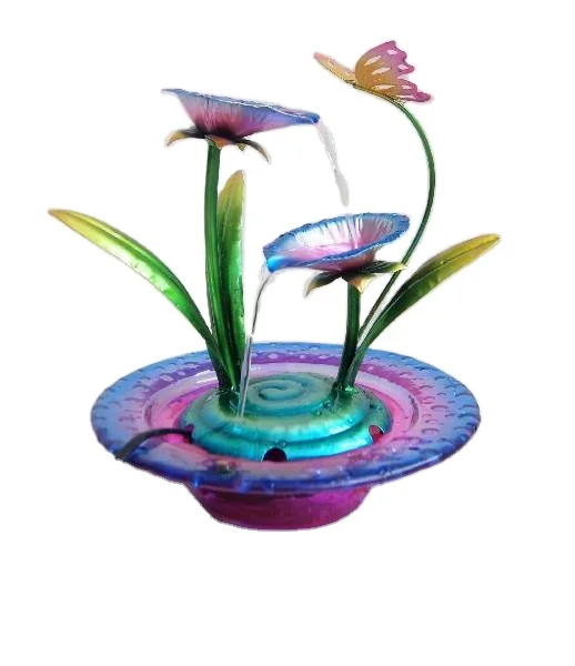 Indoor LED flower fountain  Table Desk Office Relaxation-water fountain