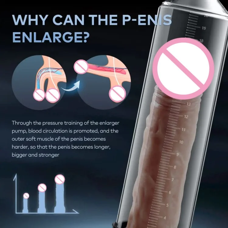 Mnnliche Mastur batoren Vakuum-Penis vergrerung pumpe mit Pistolen  griff, Manometer, Luftpumpe Sexspielzeug fr Erwachsene fr Penis grer
