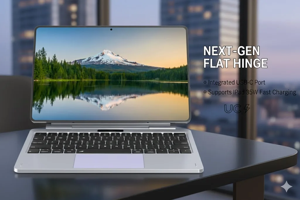 product laudtec second generation six row key design with stylus slot intelligently used for samsung bluetooth magic keyboard case-2