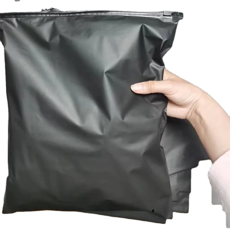 Nejprodávanější vyrobitelné černé oblekové polyetylénové sáčky s uzávěrem pro balení mikiny s kapucním potiskem vlastního loga zip lock plastové pytlíčky