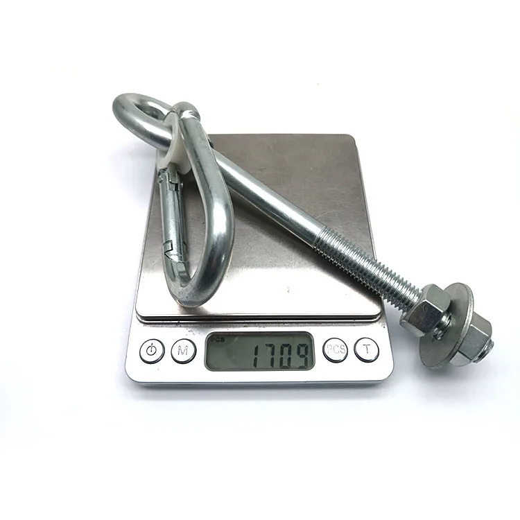 Thread Hook Playground Yoga Seat Safety Ceiling Mount Swing Hanger With Snap Hook Bolt