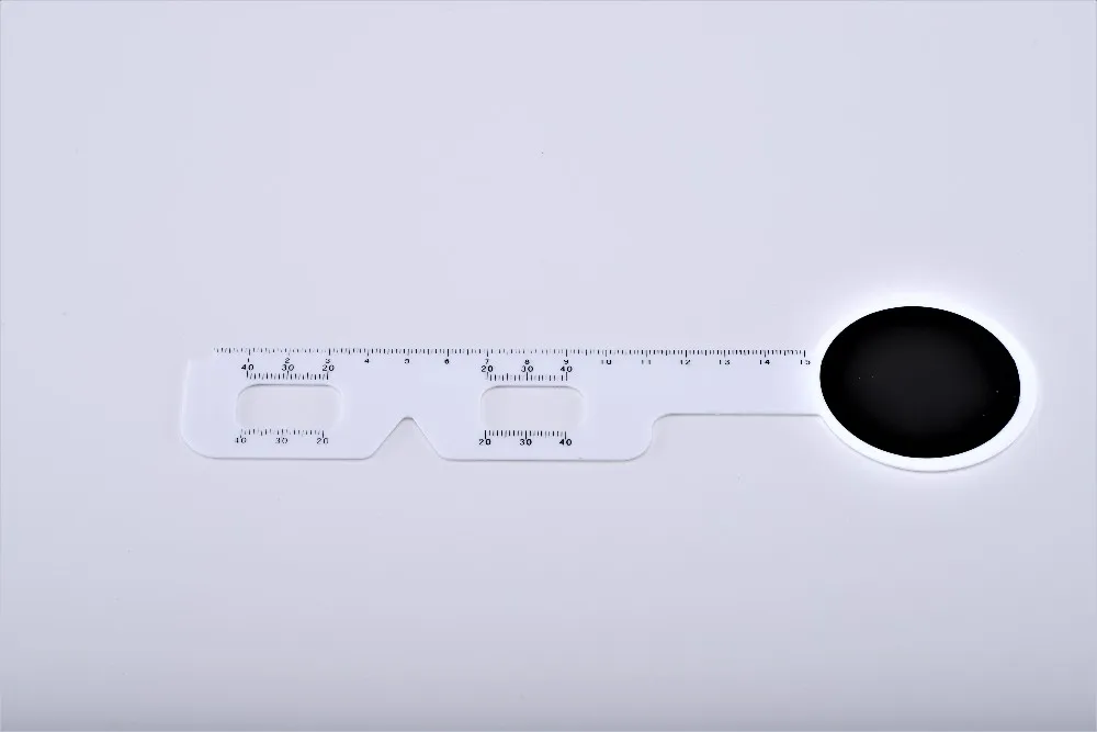 Ophthalmology Equipment Optical PD Ruler with Eye Occluder Plastic Instruments