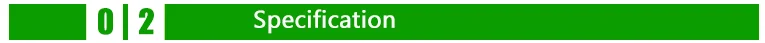 2.Specification