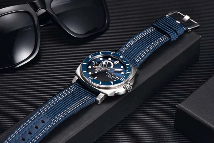 Pagani design 1736 wholesale blue mens mechanical watch special leather band square hot sale new style business wrist watch