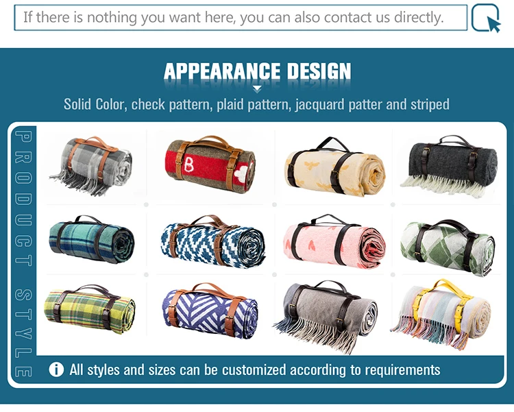 Hot Selling Picnic Blanket Large Washable With Logo Portable Heated