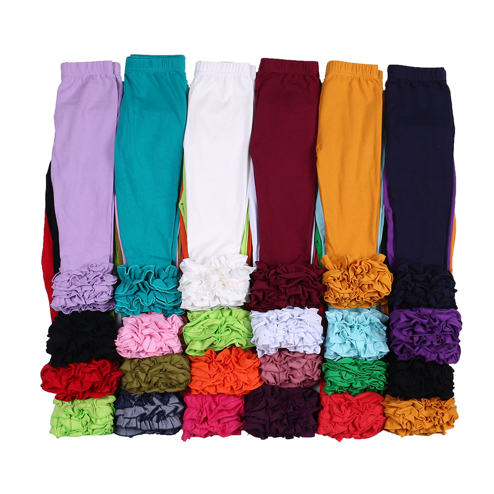 
Одежда в наличии, партия, детские легинсы для малышей, брюки для девочек, бутик, дешевая Милая одежда, брюки с оборками для малышей 