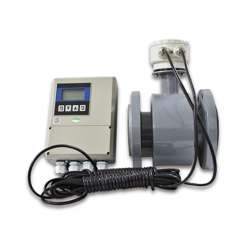 Water Flow Measurement Device Split Type 4 Inch Lcd Liquid Flowmeter Flujometros Magnetic Water Flow Meter Wifi Dn100