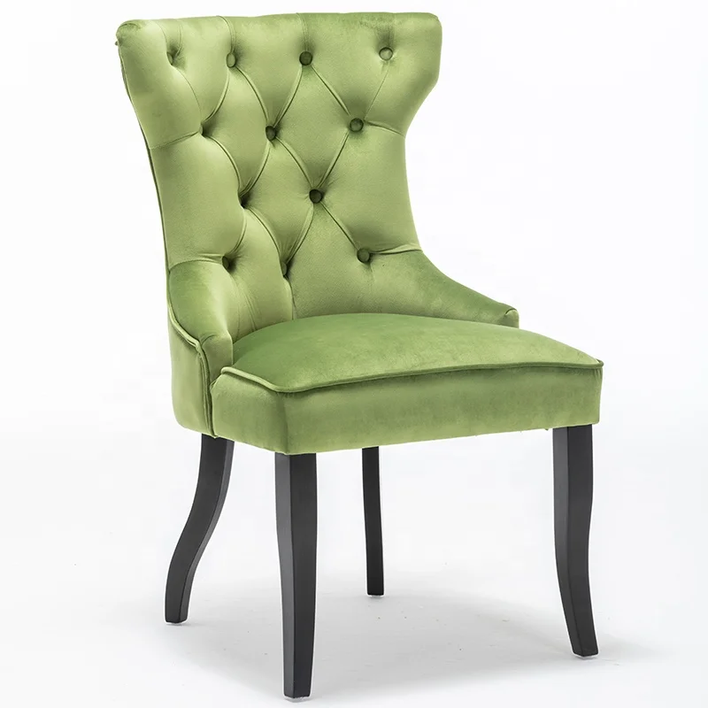 apple green velvet chair