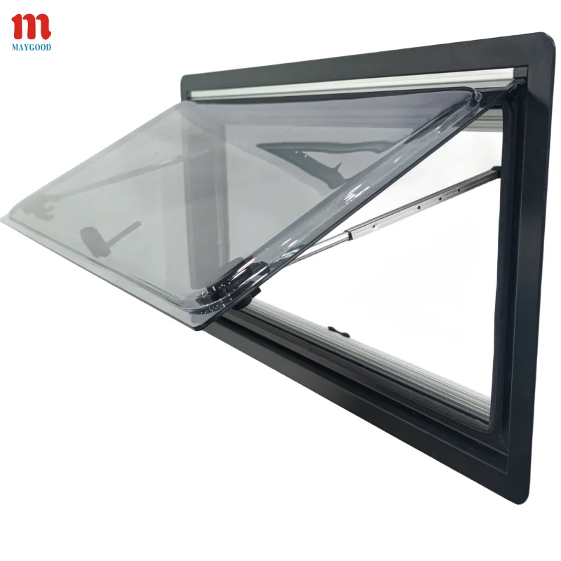 High Quality  Maygood Right Angle caravan Window Side Window Rv Window With Fly Screen Rv Accessories