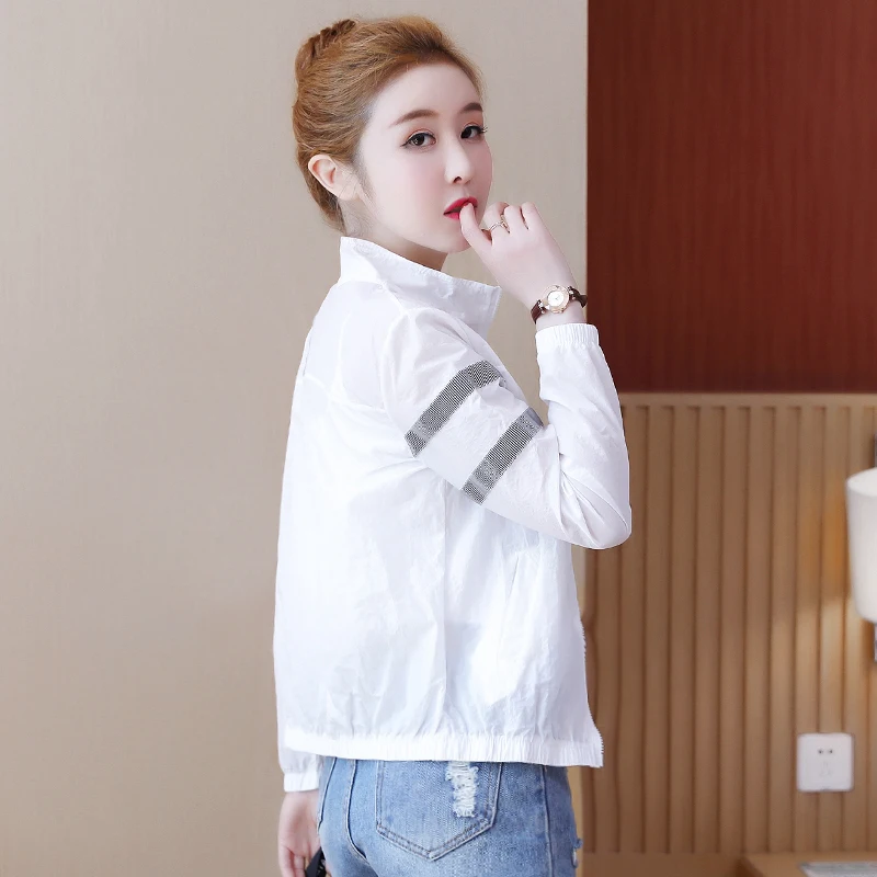 2023 Tong Rui Summer Sun-proof Women's Coat With Zipper Korean Style Long Sleeve Women's Coats Clothing