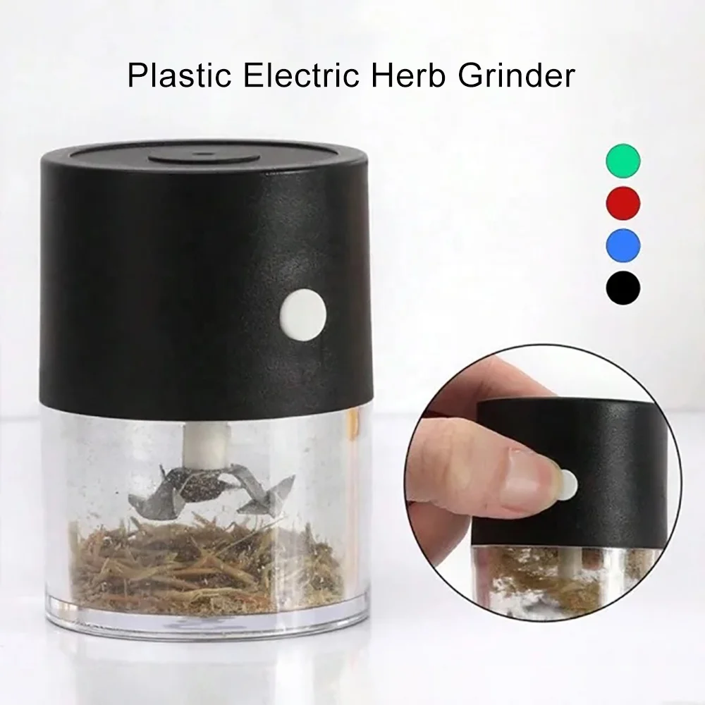 Multi Color Portable USB Charging Automatic Herbal Dry Flowers Tea Crusher Electric Herb Grinder
