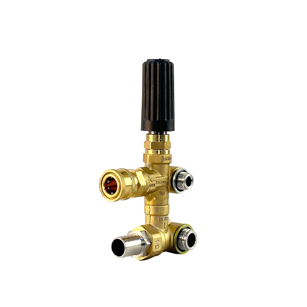Bypass Regulating Valve 3625psi Flow 25L/min High Pressure Washer Adjustable Pressure Regulator